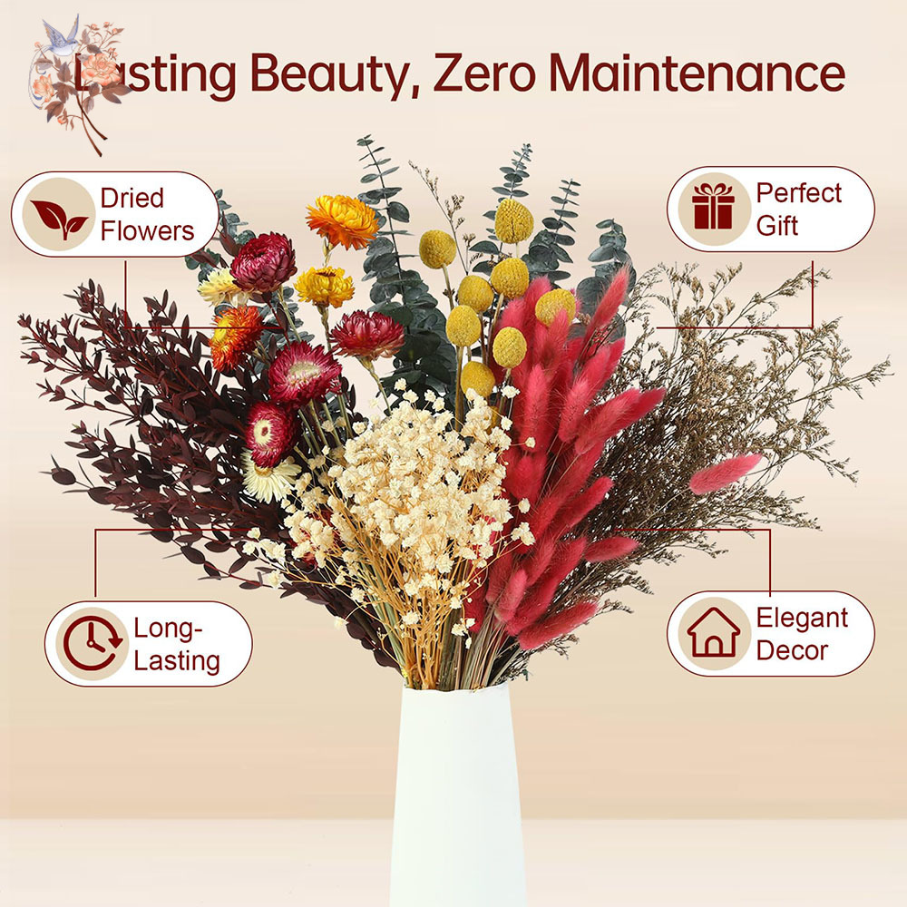 Set Bunga Kering dalam Jumlah  - Florist Supply Bulk ulasan dan harga
